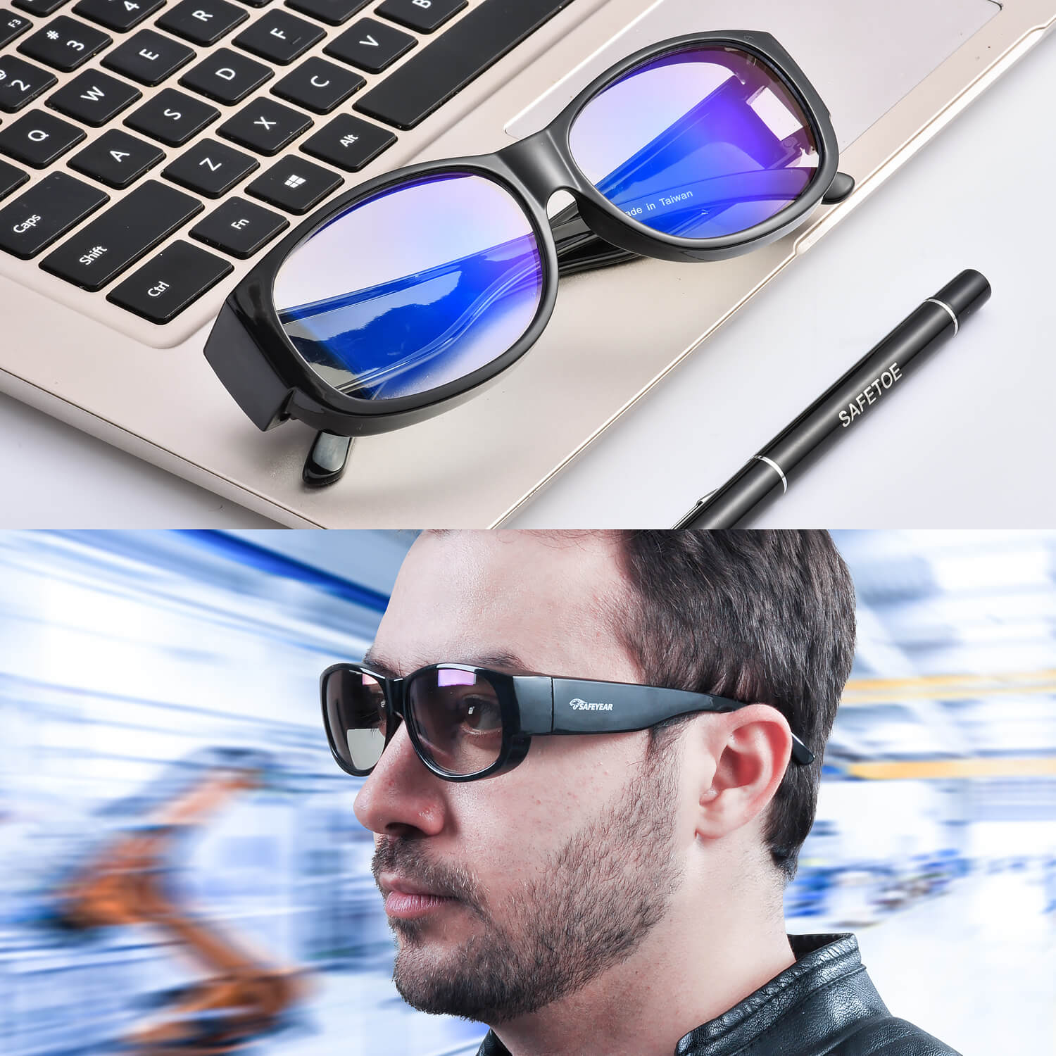 Safeyear Blue Light Blocking Glasses, Anti UV Blue Light Glasses Women & Men for Computer Blue Light Blocking