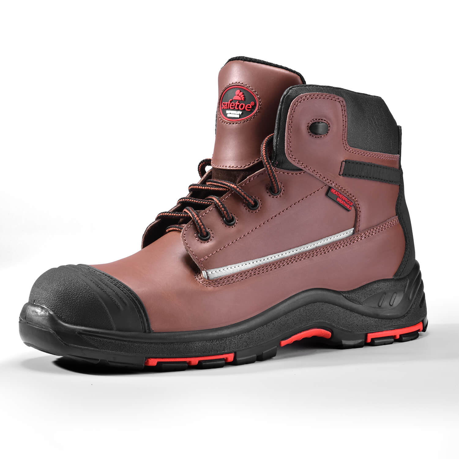 Safetoe Super Comfort Composite Toecap Work Safety Boots for Men 18KV Electric Hazard