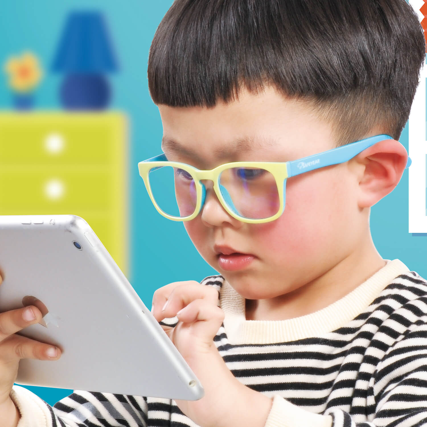 Safeyear Clear Blue Light Blocking Glasses for Kids Reading Glasses