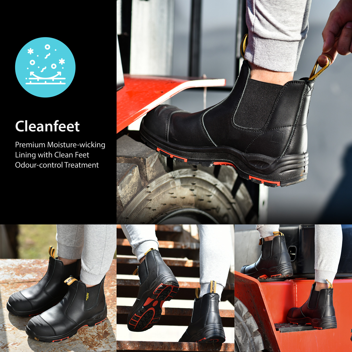CSA Mens Waterproof Steel Toe Chelsea Boots