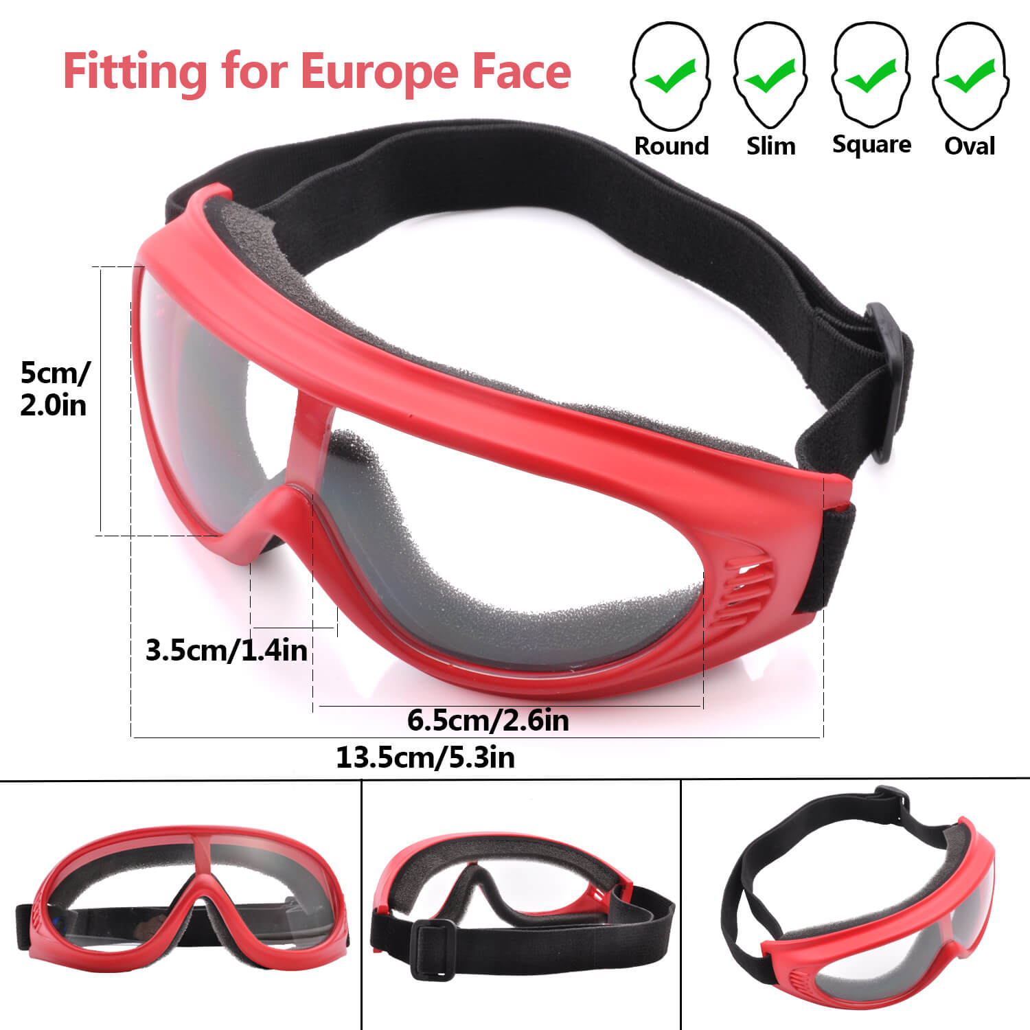 Safeyear Fogless Kids Safety Glasses UV Protection Safety Over Glasses Lens