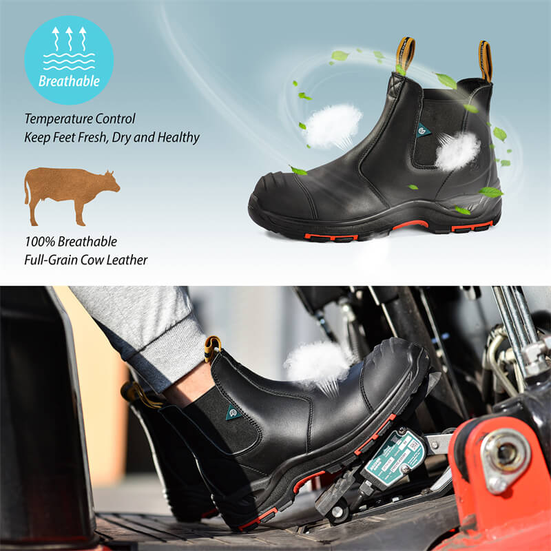 CSA Mens Waterproof Steel Toe Chelsea Boots