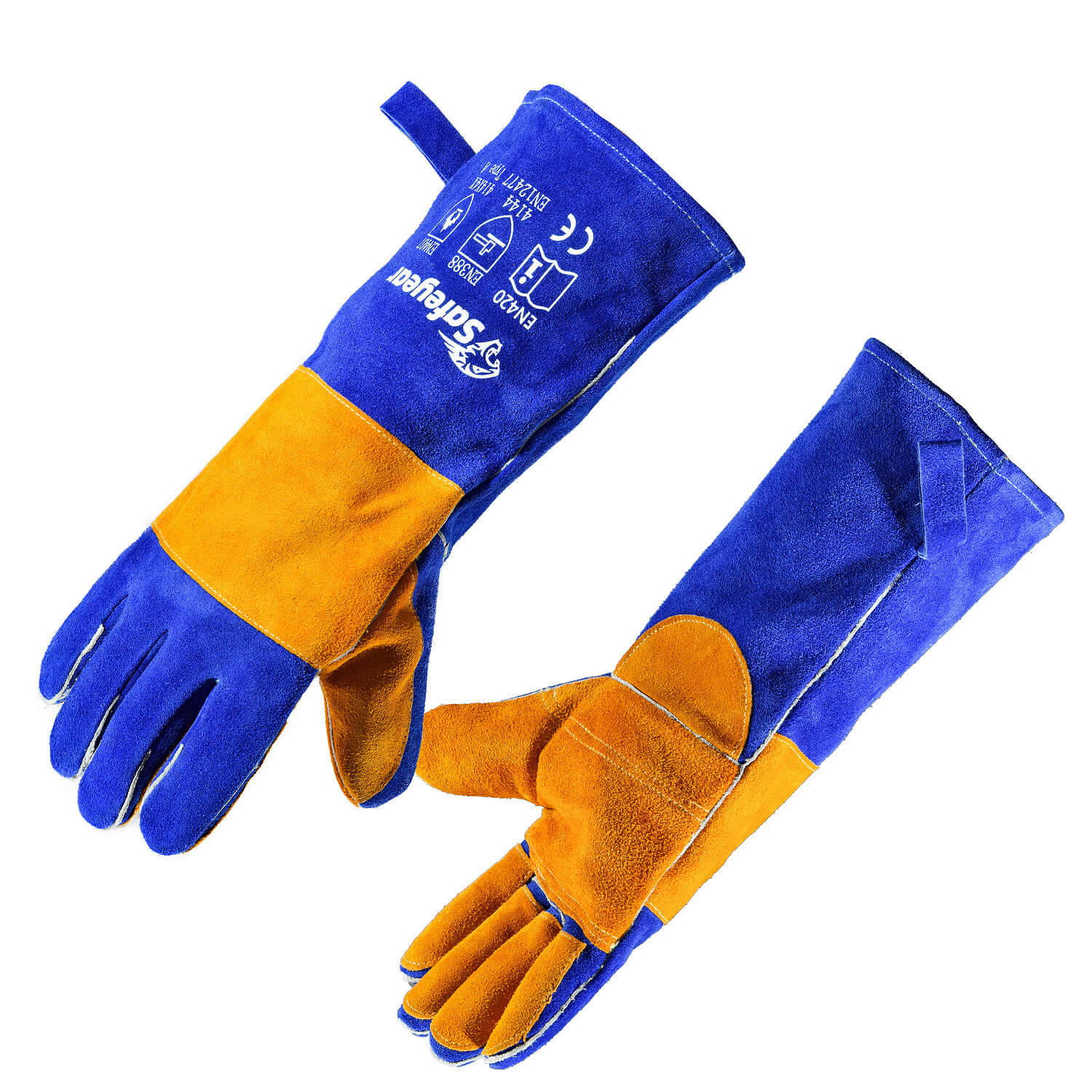 Safeyear 16 inch Leather Forge Heat Resistant Welder Gloves 932°F /500°C